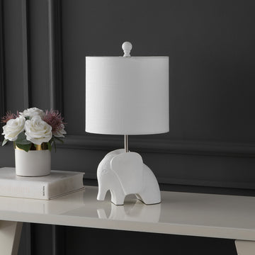 Koda Eclectic Southwestern Resin/Iron Elephant LED Kids Table Lamp - JONATHAN Y